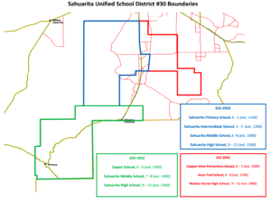 SUSD school boundary map