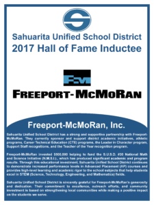 Freeport McMoran Hall of Fame Poster