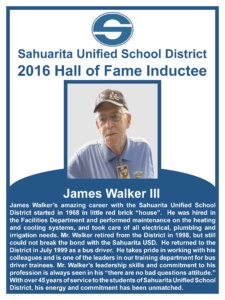 James Walker III Hall of Fame Poster