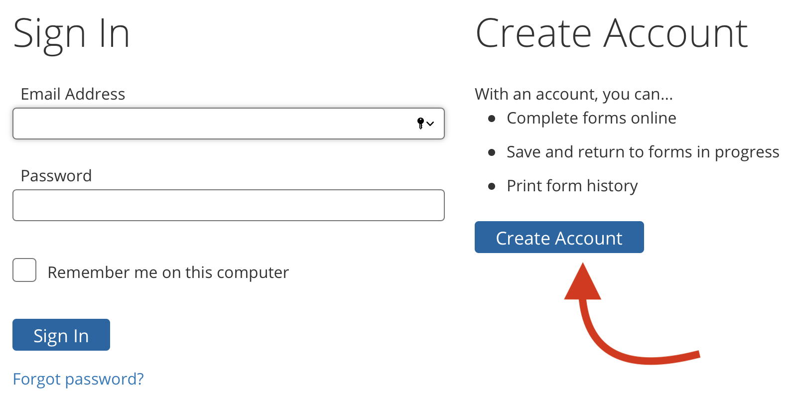 PowerSchool Registration Create an Account