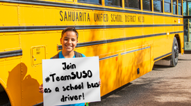 Join #TeamSUSD as a school bus driver!
