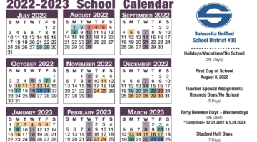 2022.2023 Calendar Board Approved