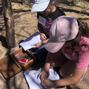 STUDNET COLORING AT TUMACACORI FIELD TRIP FROM SDPA.