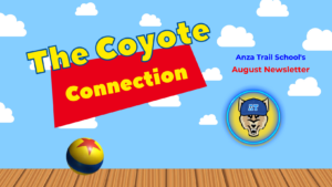 The Coyote Connection - blue cloud wallpaper with pixar ball, and AT Coyote logo.