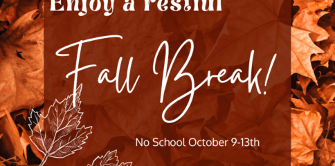 Notice to SDPA families about Fall Break on October 2023.