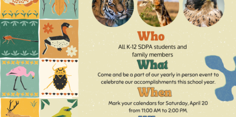 SDPA flyer announcing a zoo celebration.
